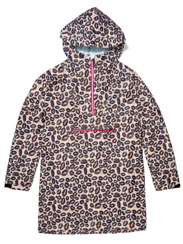 Regenponcho Leopard Kiss