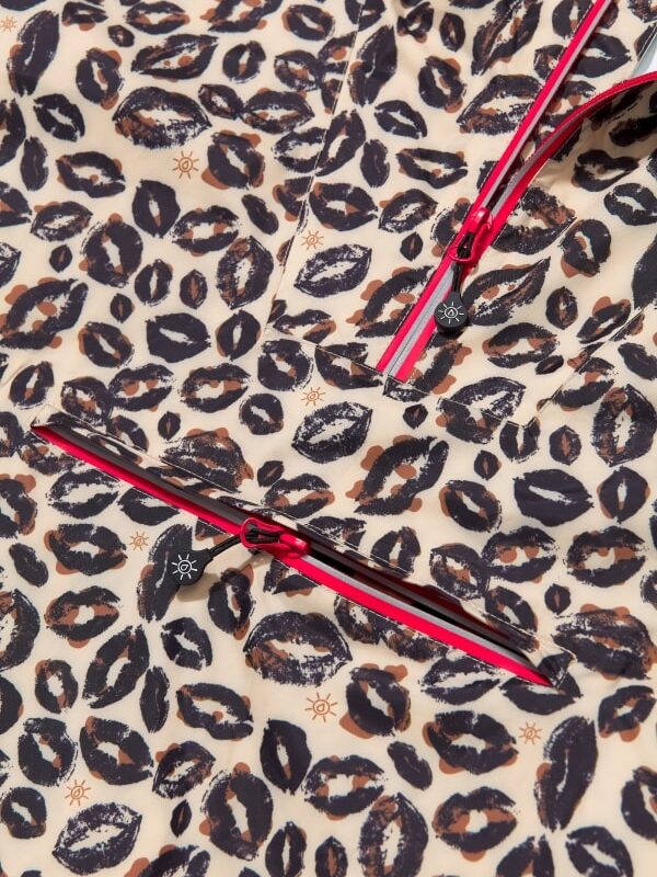 Regenponcho Leopard Kiss