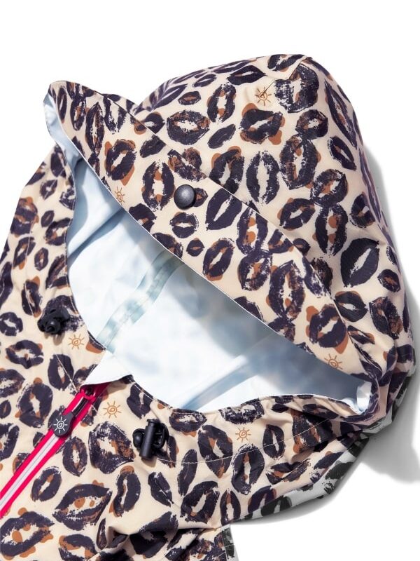 Regenponcho Leopard Kiss